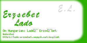 erzsebet lado business card